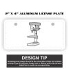 2" X 4" Aluminum License Plate  Thumbnail