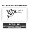2" X 4" Aluminum License Plate  Thumbnail