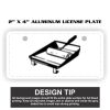 2" X 4" Aluminum License Plate  Thumbnail