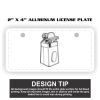 2" X 4" Aluminum License Plate  Thumbnail