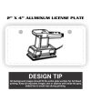 2" X 4" Aluminum License Plate  Thumbnail