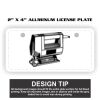 2" X 4" Aluminum License Plate  Thumbnail