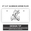 2" X 4" Aluminum License Plate  Thumbnail