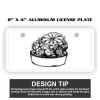 2" X 4" Aluminum License Plate  Thumbnail