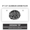 2" X 4" Aluminum License Plate  Thumbnail
