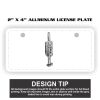 2" X 4" Aluminum License Plate  Thumbnail