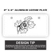 2" X 4" Aluminum License Plate  Thumbnail