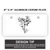 2" X 4" Aluminum License Plate  Thumbnail