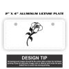2" X 4" Aluminum License Plate  Thumbnail