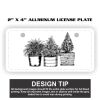 2" X 4" Aluminum License Plate  Thumbnail