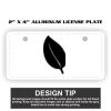 2" X 4" Aluminum License Plate  Thumbnail