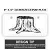 2" X 4" Aluminum License Plate  Thumbnail
