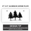 2" X 4" Aluminum License Plate  Thumbnail