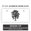 2" X 4" Aluminum License Plate  Thumbnail