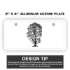 2" X 4" Aluminum License Plate  Thumbnail