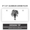 2" X 4" Aluminum License Plate  Thumbnail