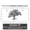 2" X 4" Aluminum License Plate  Thumbnail
