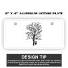 2" X 4" Aluminum License Plate  Thumbnail