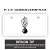 2" X 4" Aluminum License Plate  Thumbnail