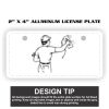 2" X 4" Aluminum License Plate  Thumbnail