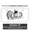 2" X 4" Aluminum License Plate  Thumbnail