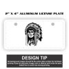 2" X 4" Aluminum License Plate  Thumbnail