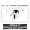 2" X 4" Aluminum License Plate  Thumbnail