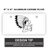2" X 4" Aluminum License Plate  Thumbnail