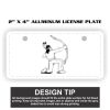 2" X 4" Aluminum License Plate  Thumbnail