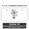 2" X 4" Aluminum License Plate  Thumbnail