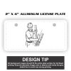 2" X 4" Aluminum License Plate  Thumbnail