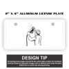 2" X 4" Aluminum License Plate  Thumbnail