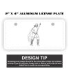 2" X 4" Aluminum License Plate  Thumbnail
