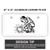 2" X 4" Aluminum License Plate  Thumbnail