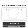 2" X 4" Aluminum License Plate  Thumbnail