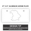 2" X 4" Aluminum License Plate  Thumbnail