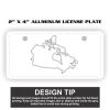 2" X 4" Aluminum License Plate  Thumbnail