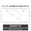 2" X 4" Aluminum License Plate  Thumbnail