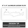 2" X 4" Aluminum License Plate  Thumbnail