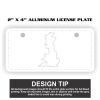 2" X 4" Aluminum License Plate  Thumbnail