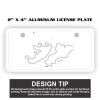 2" X 4" Aluminum License Plate  Thumbnail