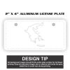 2" X 4" Aluminum License Plate  Thumbnail