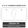 2" X 4" Aluminum License Plate  Thumbnail
