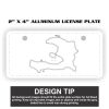 2" X 4" Aluminum License Plate  Thumbnail