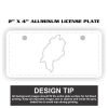 2" X 4" Aluminum License Plate  Thumbnail