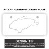 2" X 4" Aluminum License Plate  Thumbnail