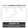 2" X 4" Aluminum License Plate  Thumbnail
