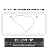 2" X 4" Aluminum License Plate  Thumbnail
