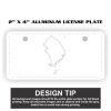 2" X 4" Aluminum License Plate  Thumbnail