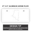 2" X 4" Aluminum License Plate  Thumbnail